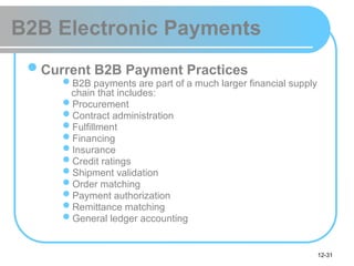 Lecture 12.pptx - Electronic payment systems | PPTX