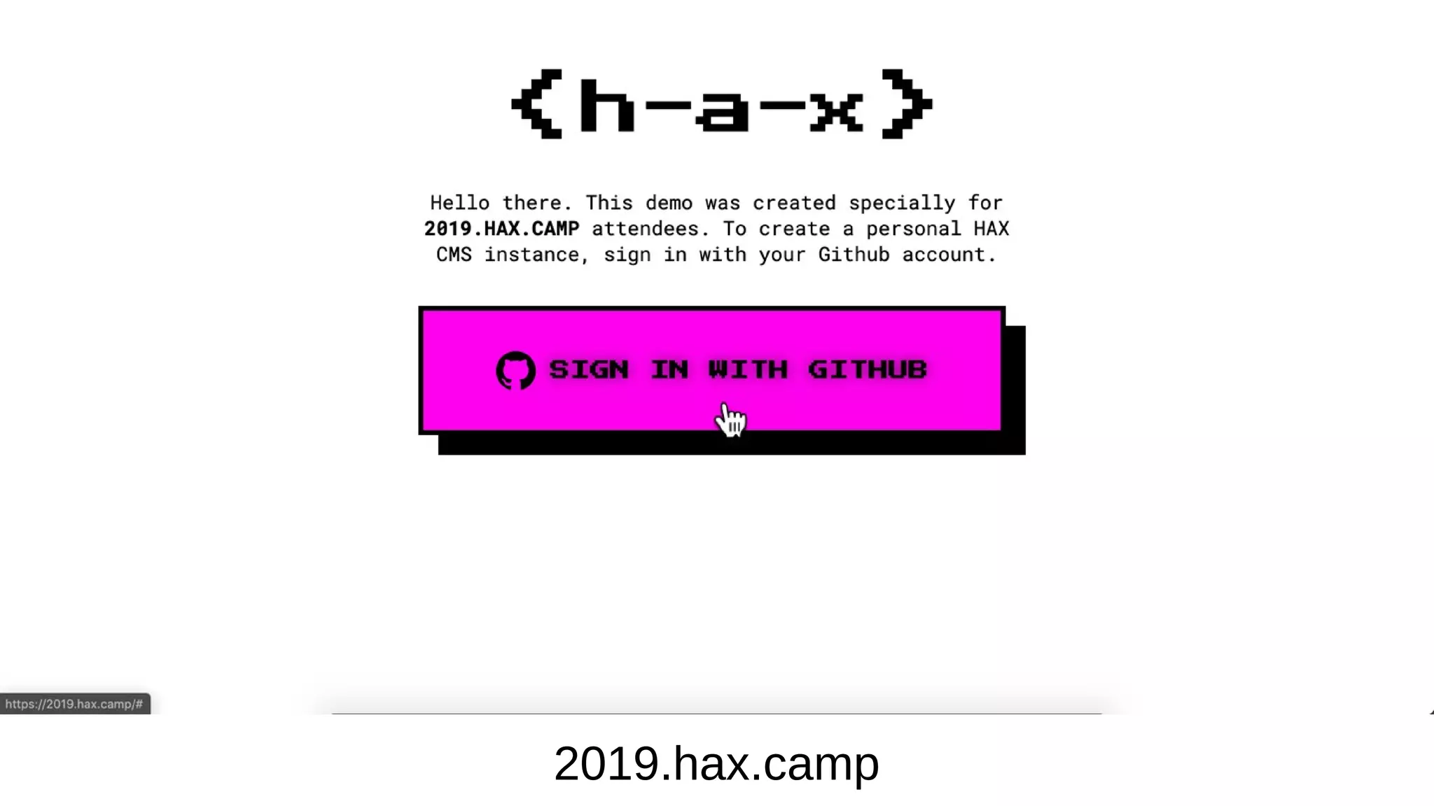 2019.hax.camp
 