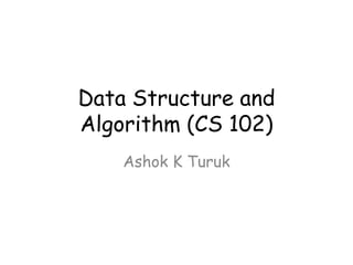 Lecture 12 data structures and algorithms | PPT