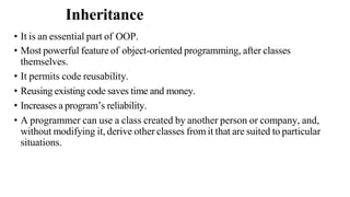 Comprehensive Guide to Inheritance in Object Oriented Programming | PDF