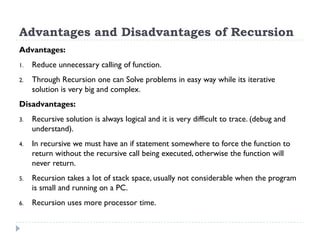 Lecture 12 - Recursion | PPT