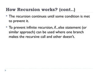 Lecture 12 - Recursion | PPT