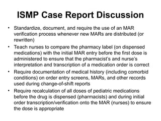 Ismp Medication Use Process root cause analysis lecture bachelor level | PPT