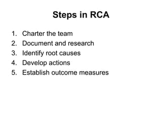 root cause analysis lecture bachelor level | PPT