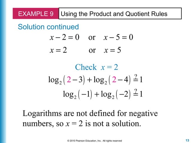 Lecture 12 sections 4.5 logarithmic equations | PPT | Physics | Science