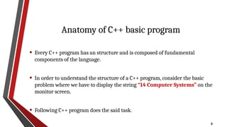 Basic C++ Functions to get started with the language | PPTX