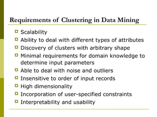 Comprehensive Overview of Clustering Techniques in Data Mining | PPTX