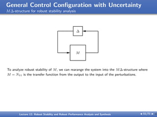 Robust Stability and Robust Performance Analysis and Synthesis | PDF