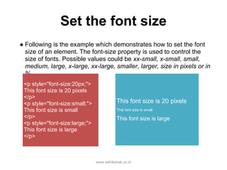 Lecture 12 css_fonts | PPT