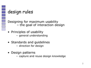 User Interface Design (UID) Rules for development | PPT | Web ...