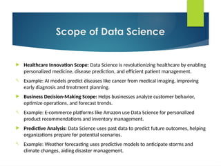 Comprehensive Introduction to Data Science: History, Scope, and ...