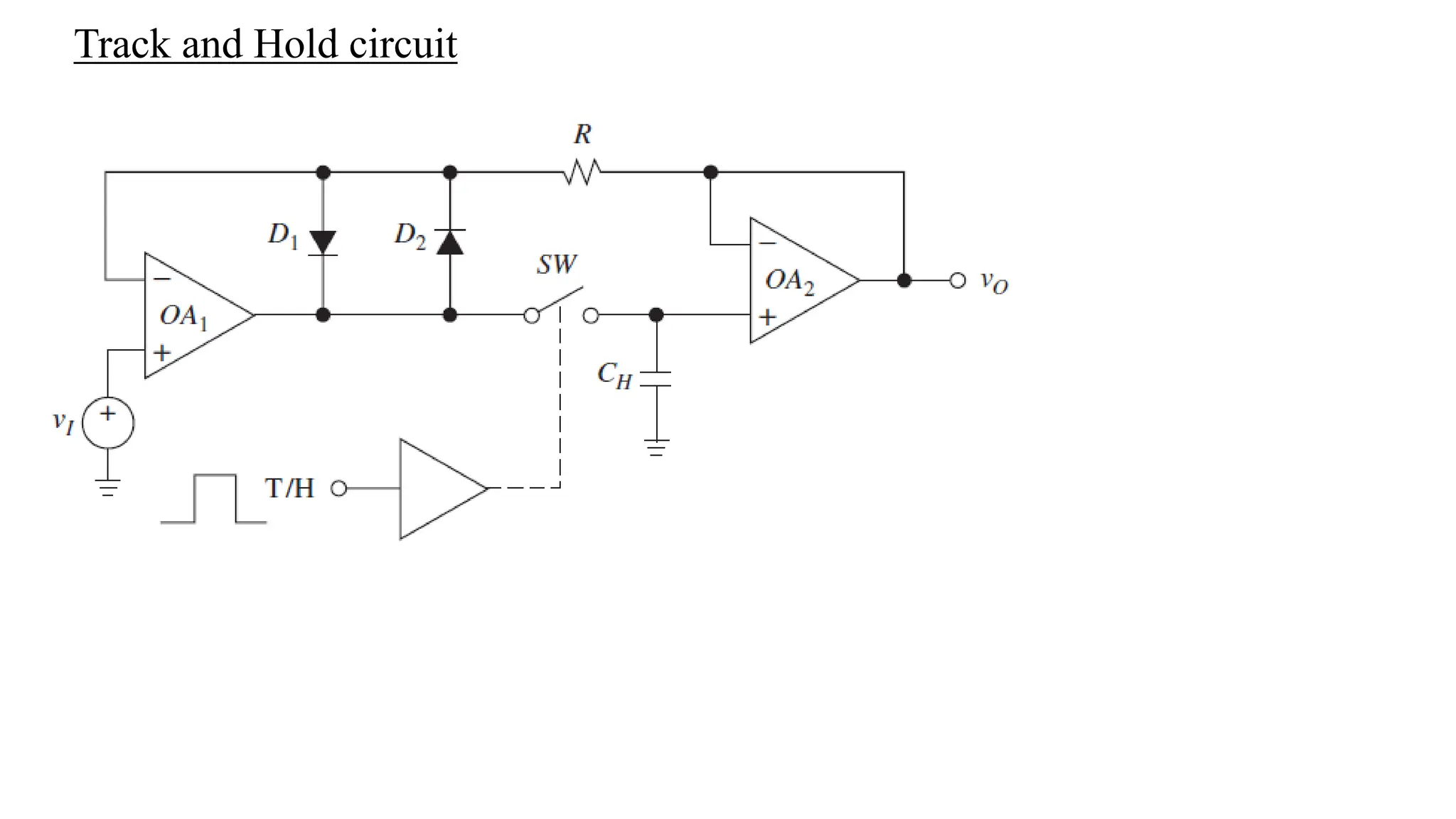 Track and Hold circuit
 