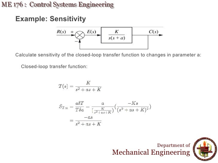 Lecture 12 ME 176 6 Steady State Error