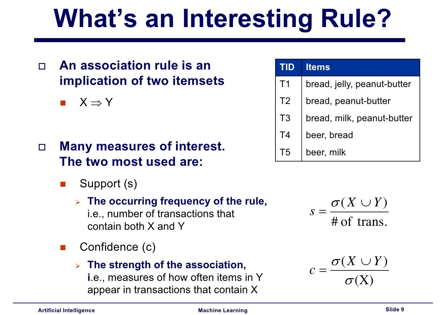 Lecture13 - Association Rules