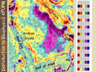 Red Sea Arabian Gulf DSF Arabian  Shield Gulf of Aden Zagros Suture GO AS MS OM Introduction to Geophysics-KFUPM 