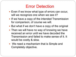 Recognize Error Lecture 13 | PPTX