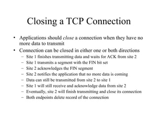 the TCP transmission control protocol | PPT