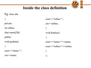 Object Oriented Programming in C++ lecture 6 | PPT