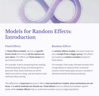 Comprehensive Guide to Random Effects Models in Food Research and ...