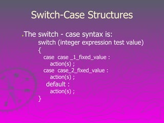 Lecture13 control statementswitch.ppt