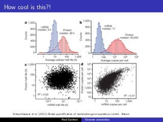 How cool is this?!
Schwanh¨ausser et al. (2011) Global quantiﬁcation of mammalian gene expression control. Nature
Paul Gardner Genome annotation
 