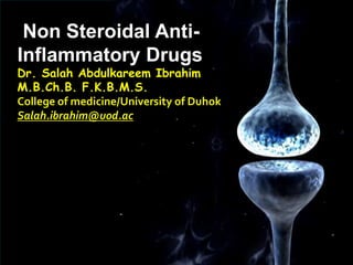 Lecture 13- Non Steroidal Anti- Inflammatory Drugs.pptx