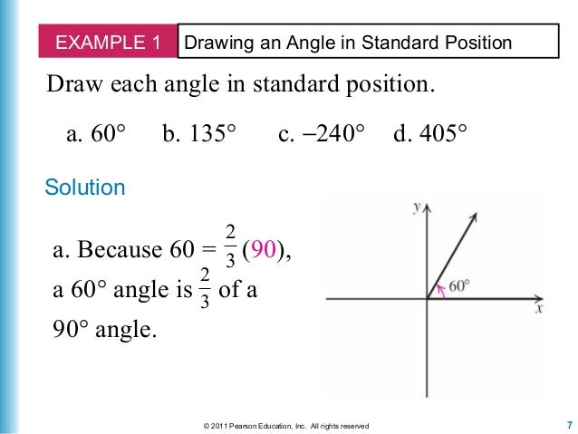 Which Measure Is Of An Angle That Is Coterminal With A 135° Angle? Lecture 13 sections 5.1-5.2 angles & right triangles