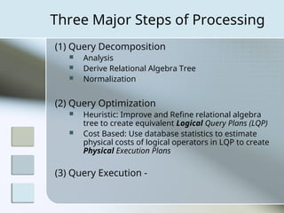 Lecture 13 database DDB-Query Optimization1.ppt
