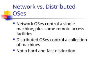 Distributed Operating system introduction | PPT
