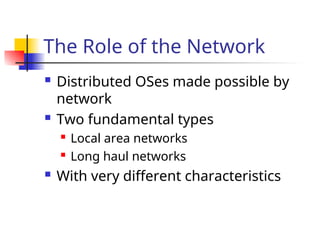 Distributed Operating system introduction | PPT