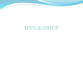 DNS & DHCP
 