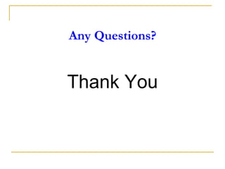 Any Questions?
Thank You