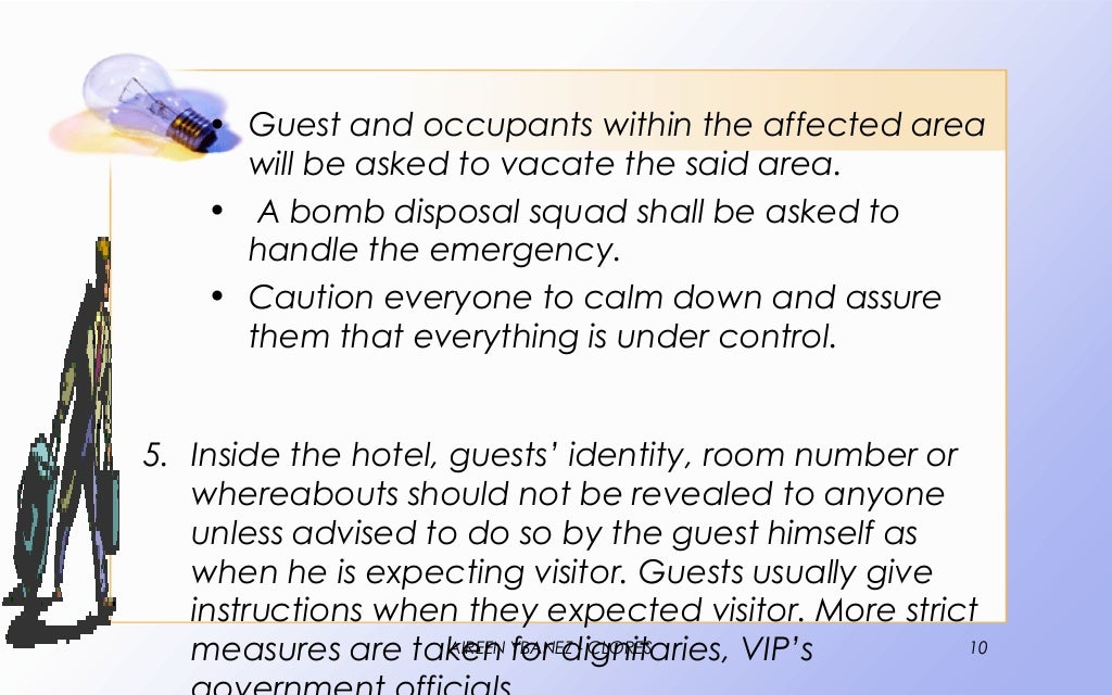 Lecture 13 safety and security in housekeeping