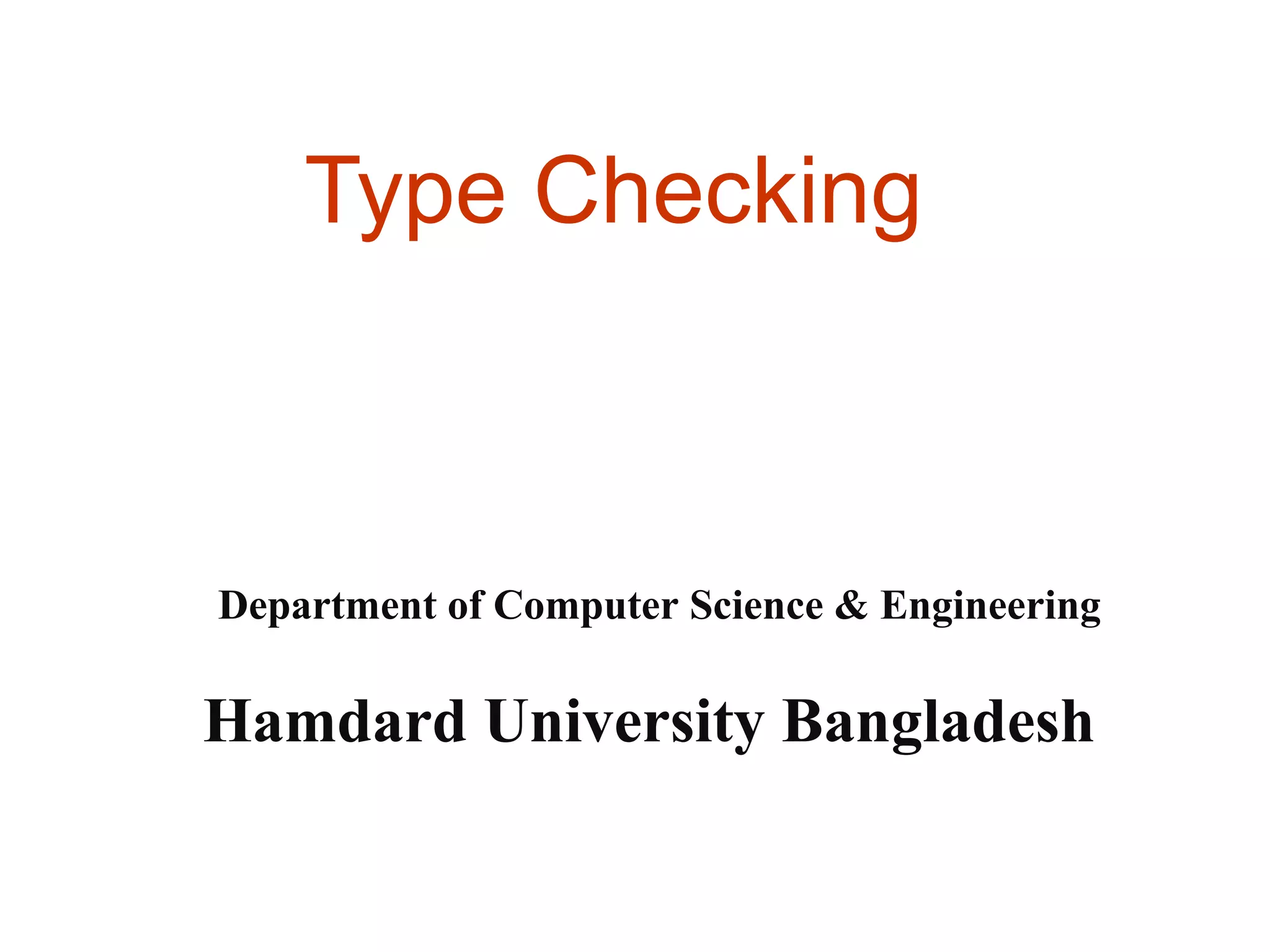 Type Checking(Compiler Design) #ShareThisIfYouLike | PPT