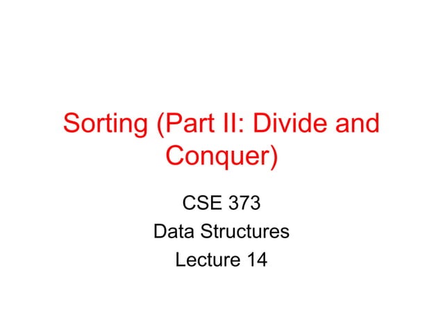 sorting algorithms presentation for understanding | PPT