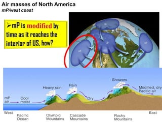 Air masses of North America
mP/west coast

12

 