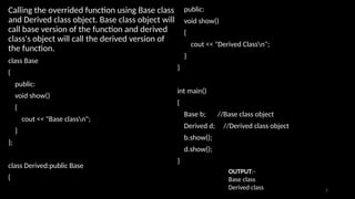 Lecture 14-overridding.pptx.................................. | PPT