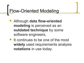 Lecture 14 requirements modeling - flow and behavior | PPT