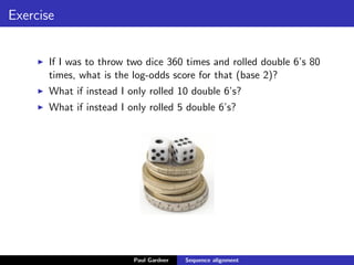 BIOL335: Sequence alignment | PDF