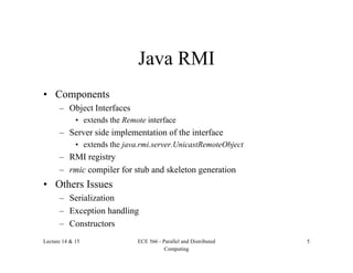 Distributed Objects: CORBA/Java RMI | PPT