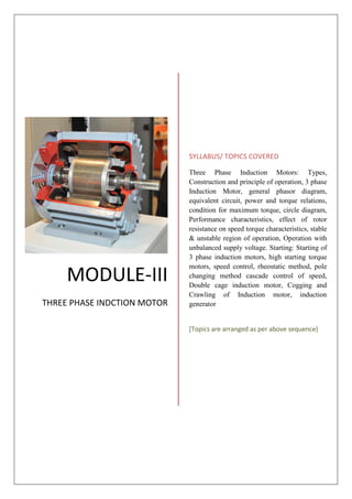 Ac machines notes | PDF