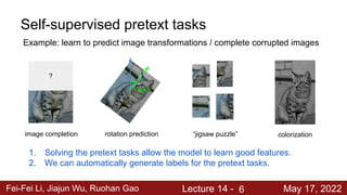 lecture_14_jiajun.pdf Self supervised Learning | PDF