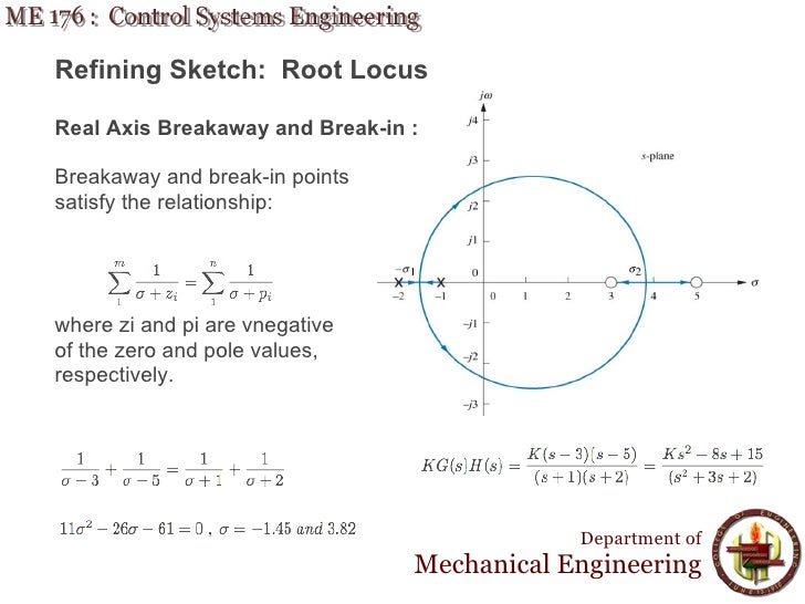 Lecture 14 ME 176 7 Root Locus Technique