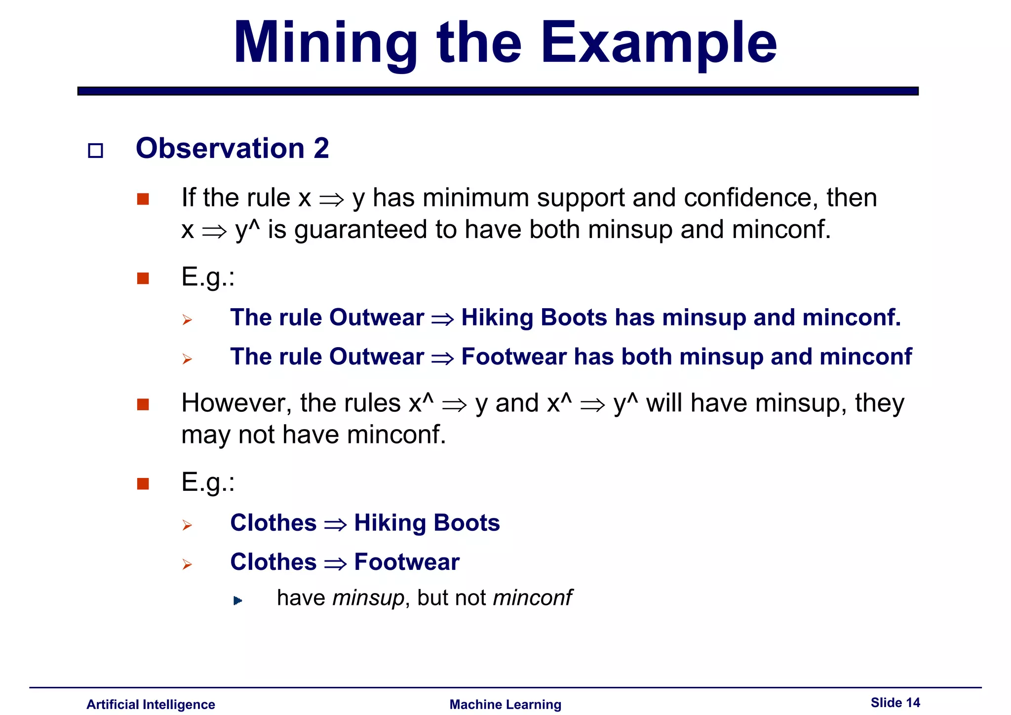 Lecture15 - Advances topics on association rules PART II