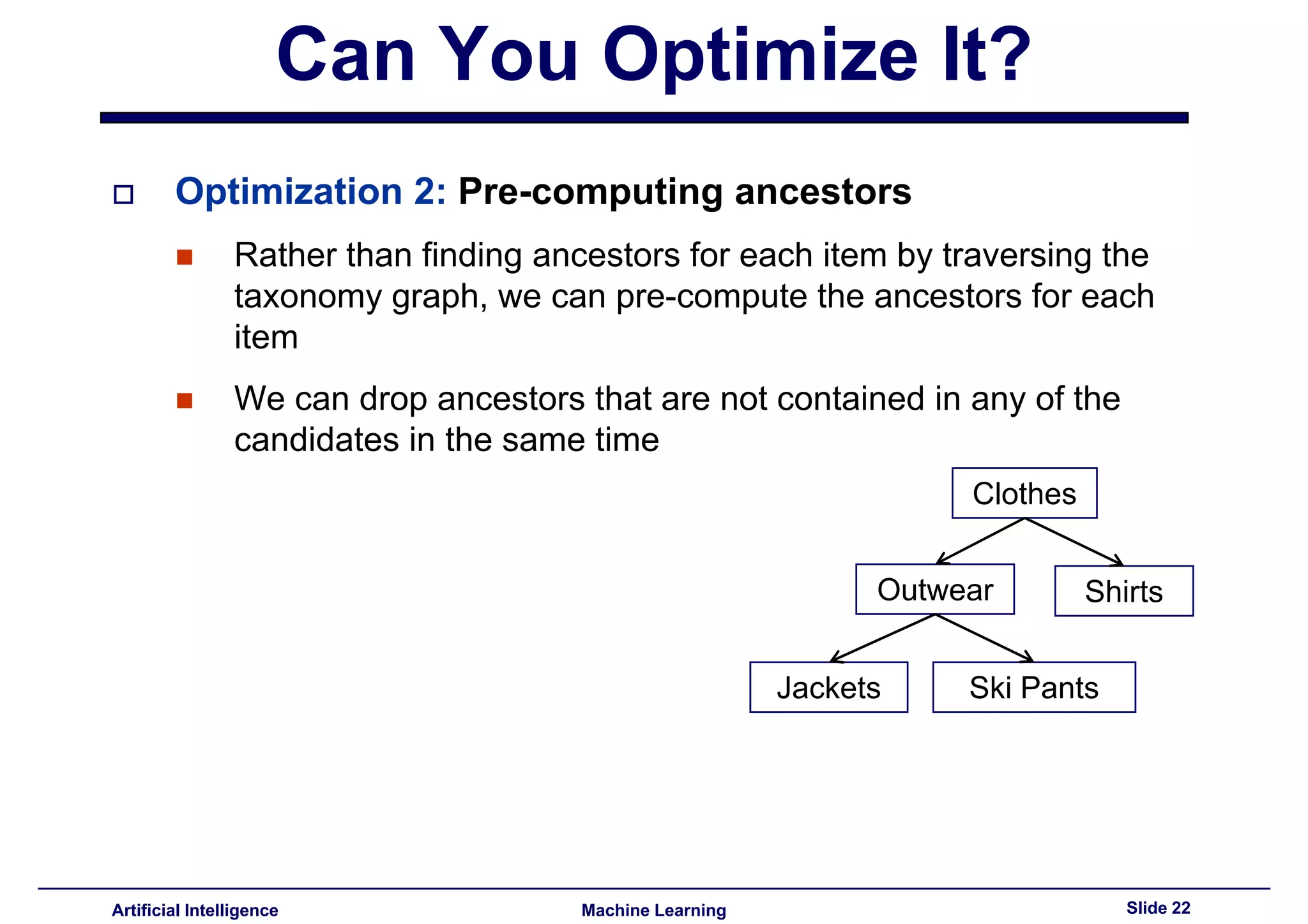 Lecture15 - Advances topics on association rules PART II