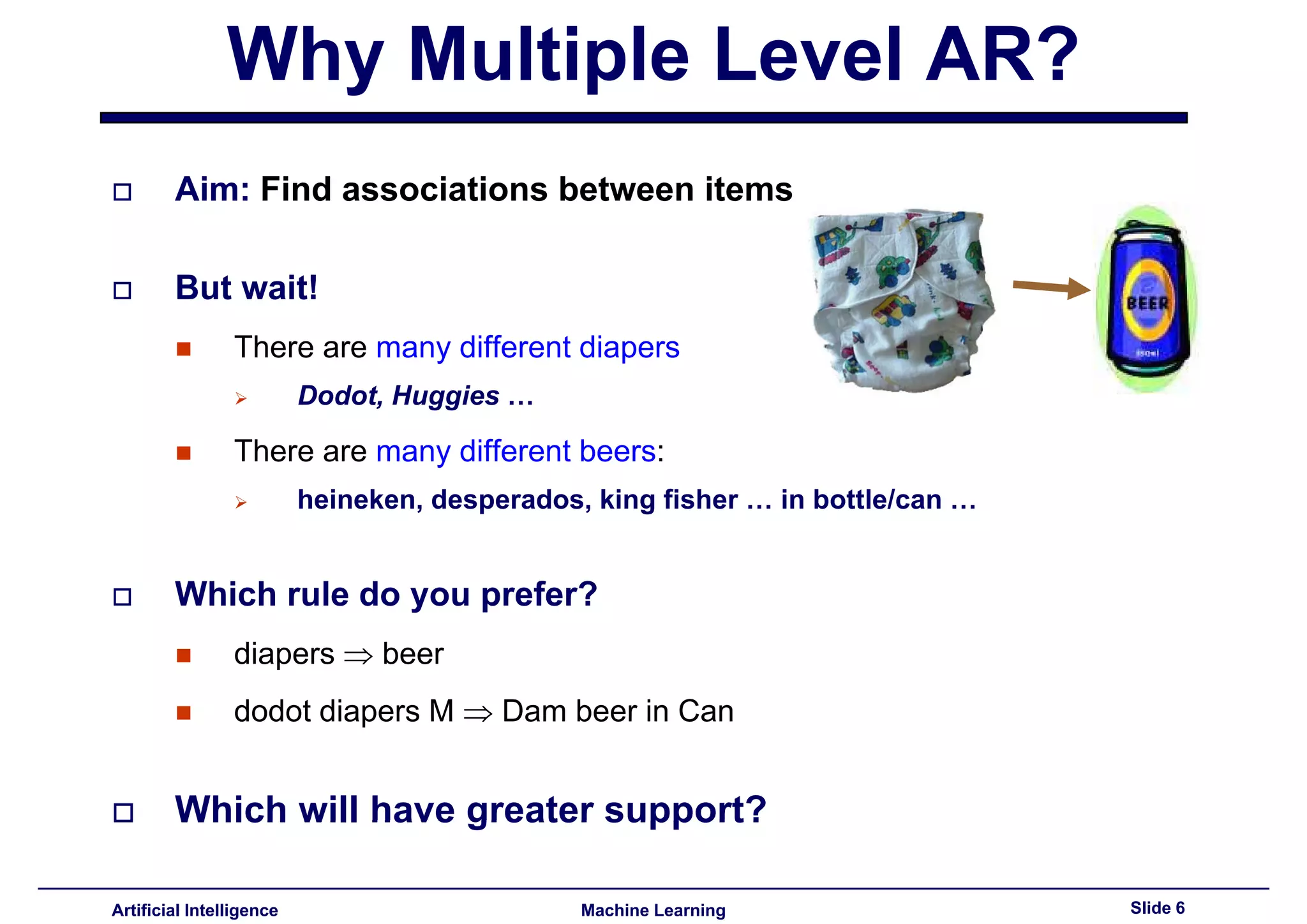 Lecture15 - Advances topics on association rules PART II