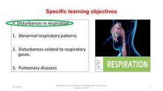 Respiratory patterns and its abnormality