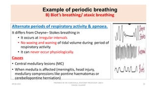 Respiratory patterns and its abnormality