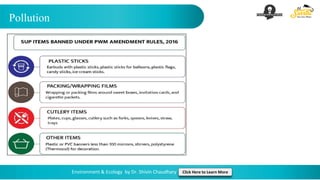 Pollution
Environment & Ecology by Dr. Shivin Chaudhary Click Here to Learn More
 