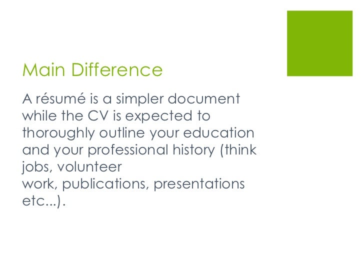 building a cv
